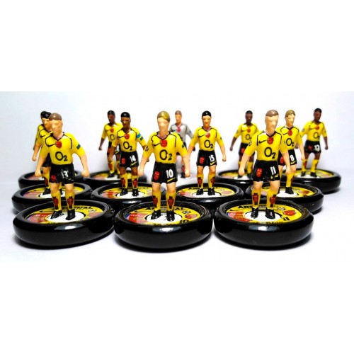 Subbuteo Andrew Table soccer Arsenal 2005-06 away on WSB Professional Bases